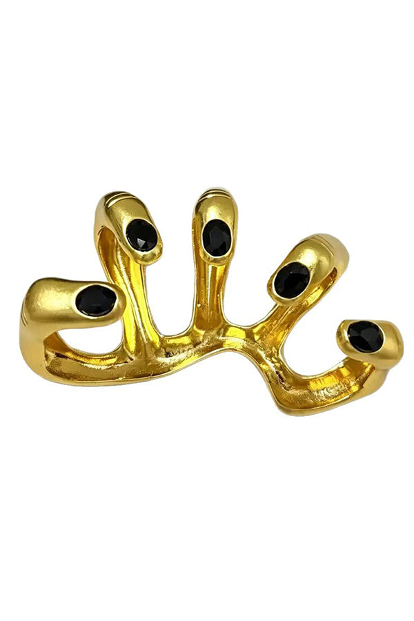Rhinestone-studded Handheld Stress-relief Ring