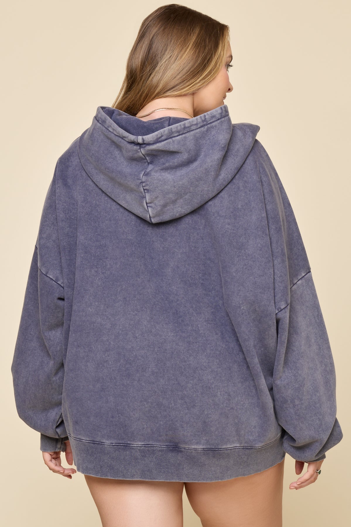 Boxy Boyfriend Hoodie - Vintage Navy