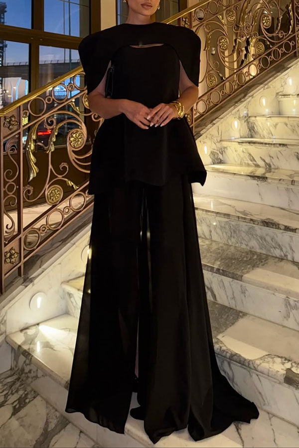 Celeste Capelet Overlay Two-Piece Set