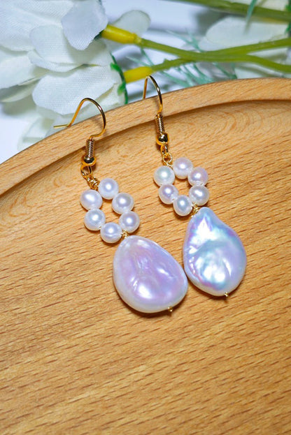 Pearl and Flower Earrings