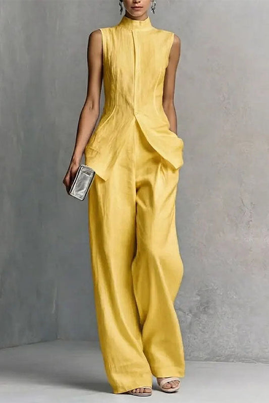 Soren Sleeveless Tailored Trouser Two-Piece Set