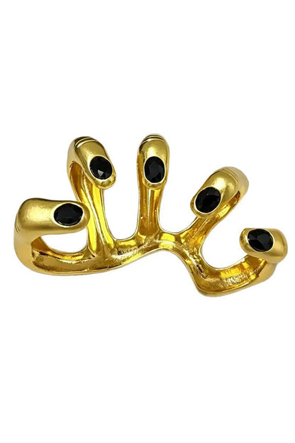 Rhinestone-studded Handheld Stress-relief Ring
