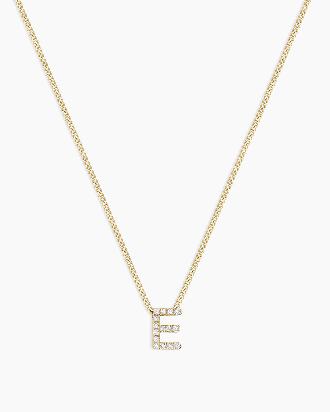 14K Diamond Alphabet Necklace