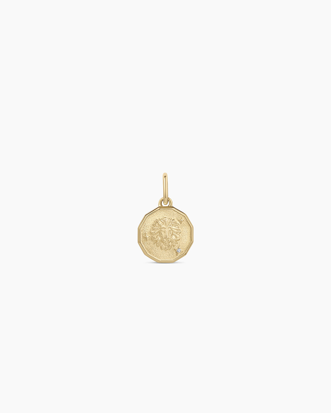 14K Diamond Zodiac Coin Charm