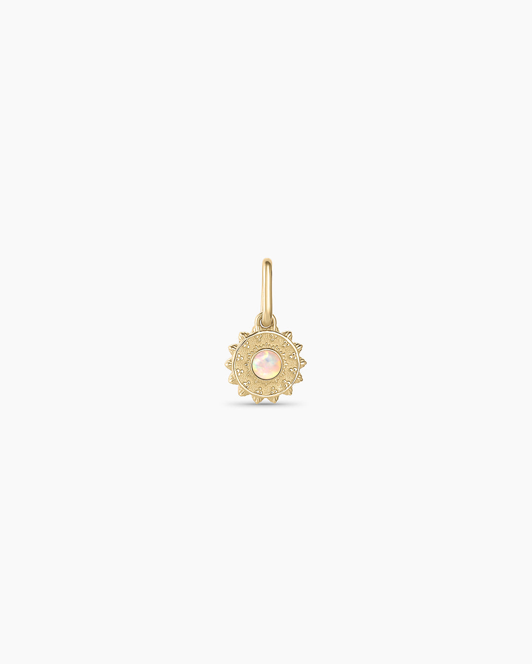 14K Gold Sun Birthstone Charm