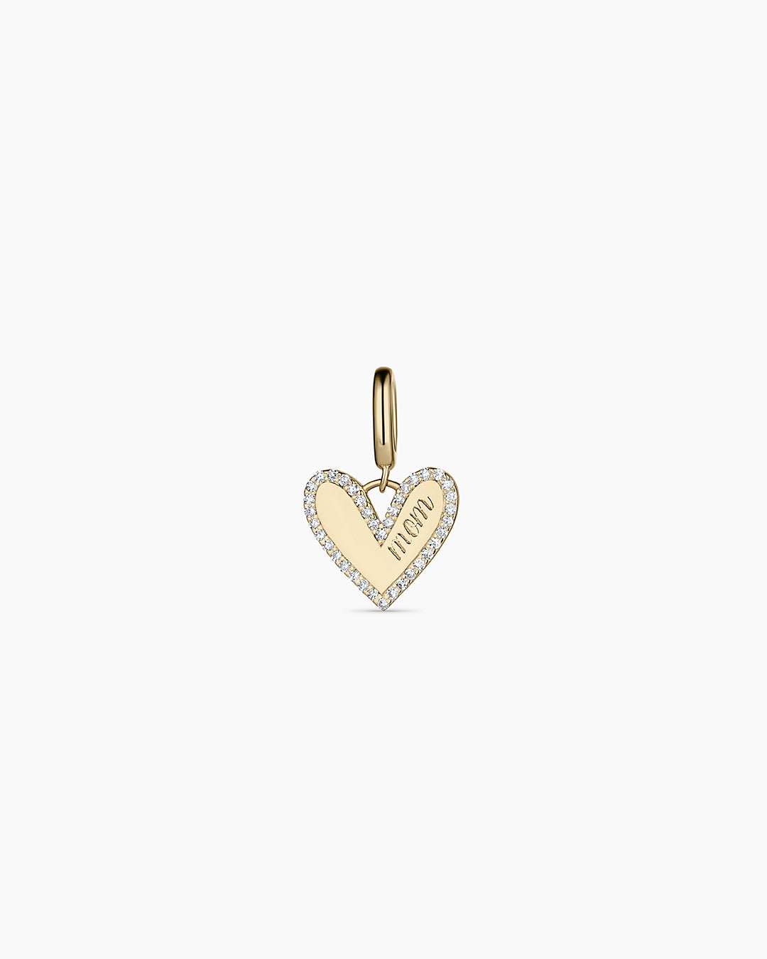 14K Diamond Adore Mom Charm