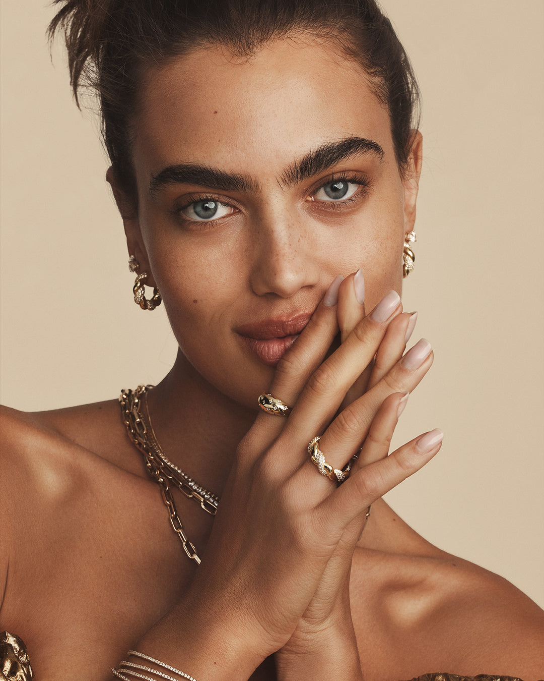 Crew Shimmer Hoops