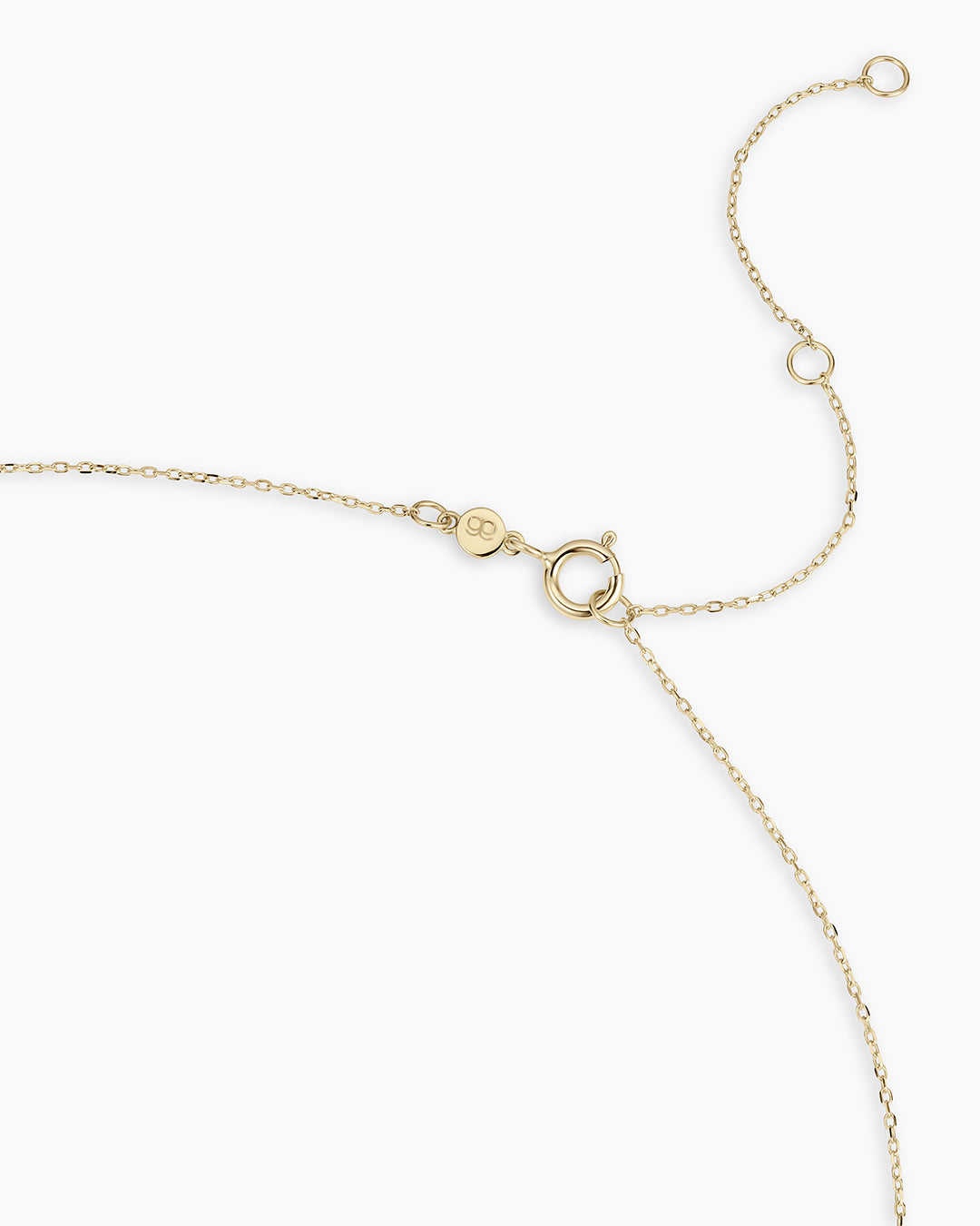 14K Diamond Crescent Charm Necklace