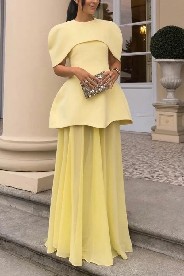 Celeste Capelet Overlay Two-Piece Set