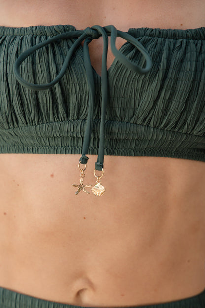 Sea Maiden Bikini Top - Green Lagoon Dilly