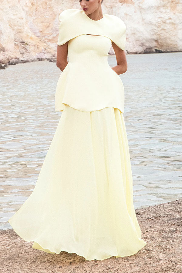 Celeste Capelet Overlay Two-Piece Set