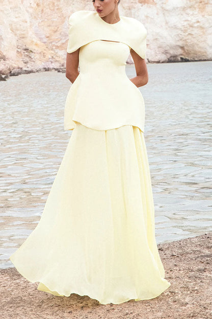 Celeste Capelet Overlay Two-Piece Set
