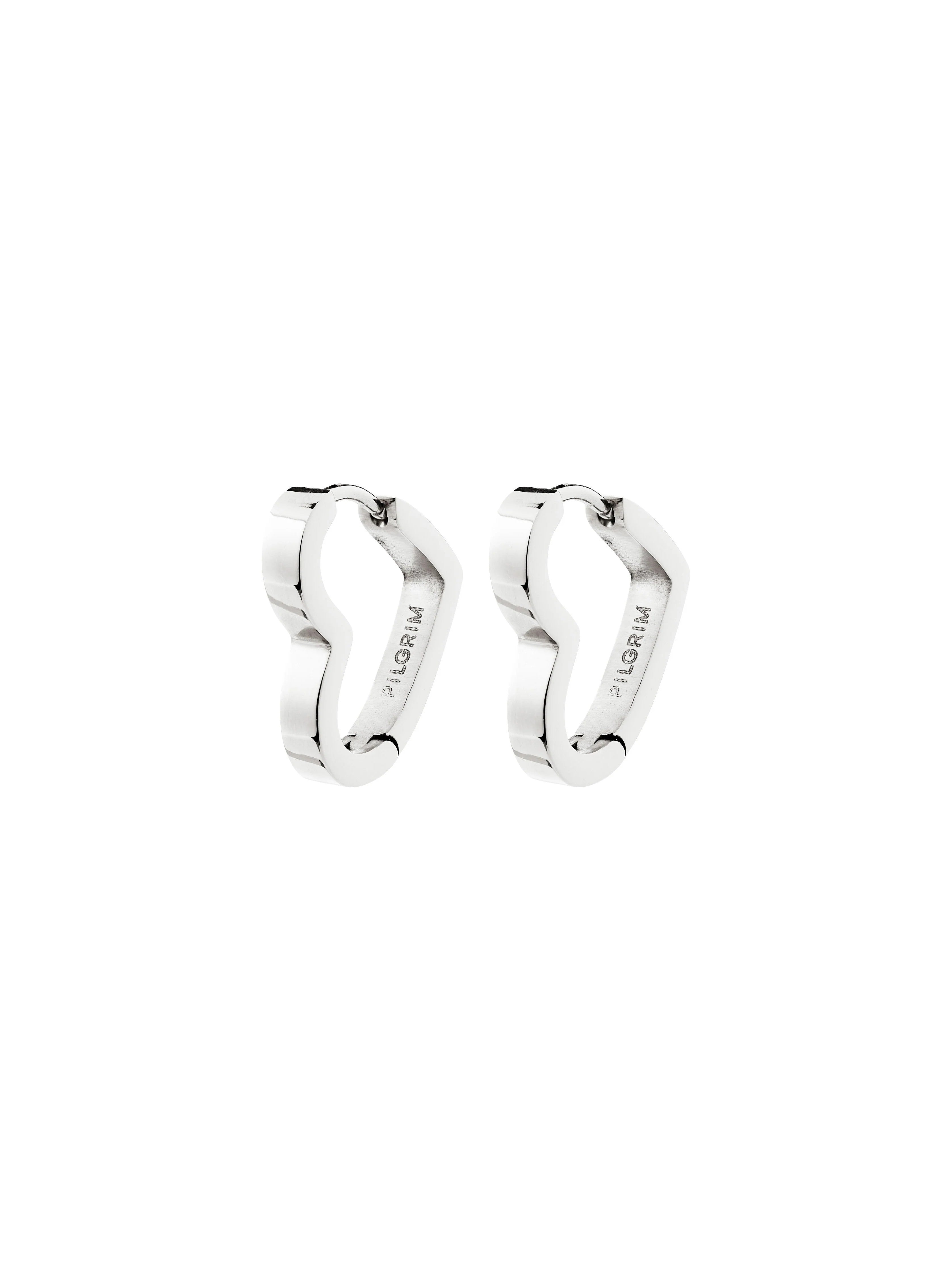 PILGRIM Ivarin Heart Hoop Earring