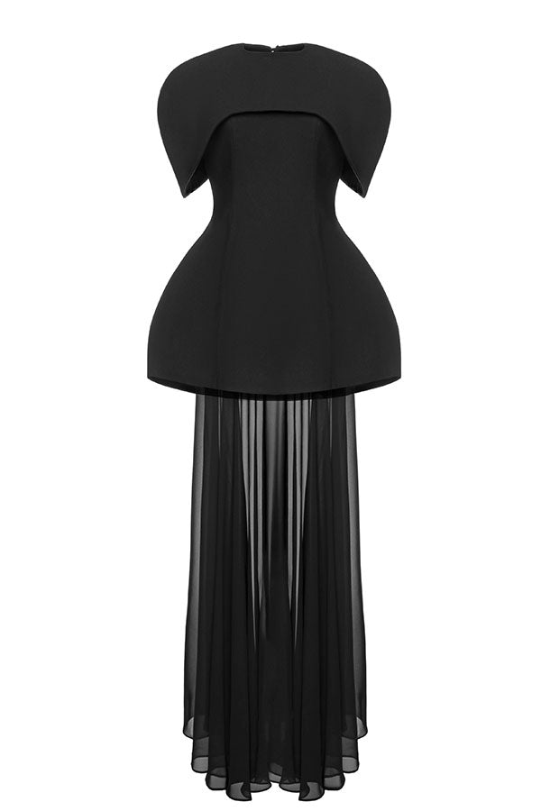 Celeste Capelet Overlay Two-Piece Set