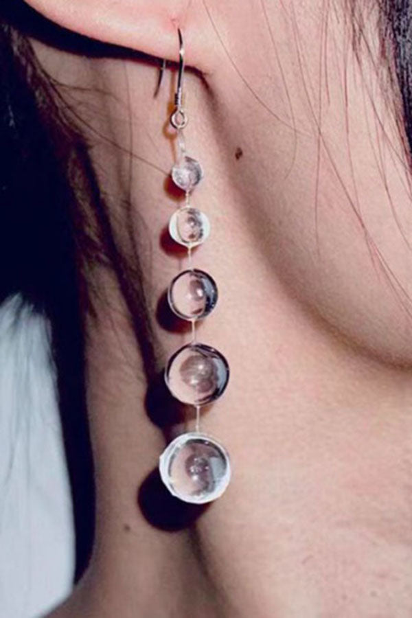 Clear Crystal Dewdrop Earrings