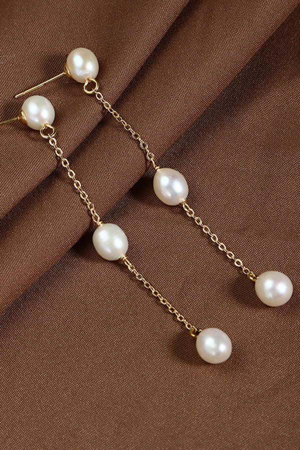 Pearl and Flower Earrings
