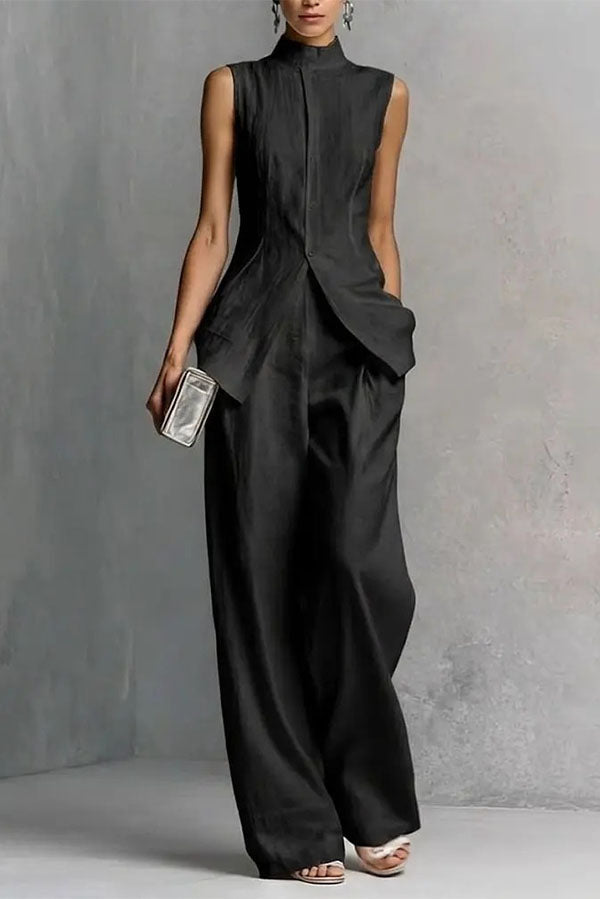 Soren Sleeveless Tailored Trouser Two-Piece Set
