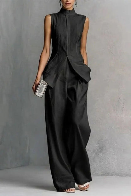 Soren Sleeveless Tailored Trouser Two-Piece Set