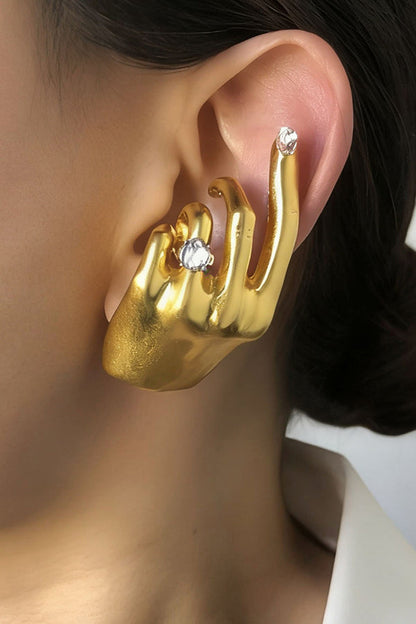 Gesture-shaped Clip-on Earrings