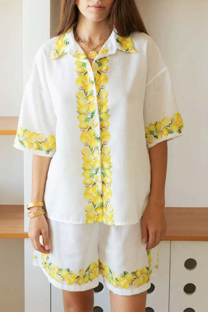 Seaside Holiday Striped Loungewear Set