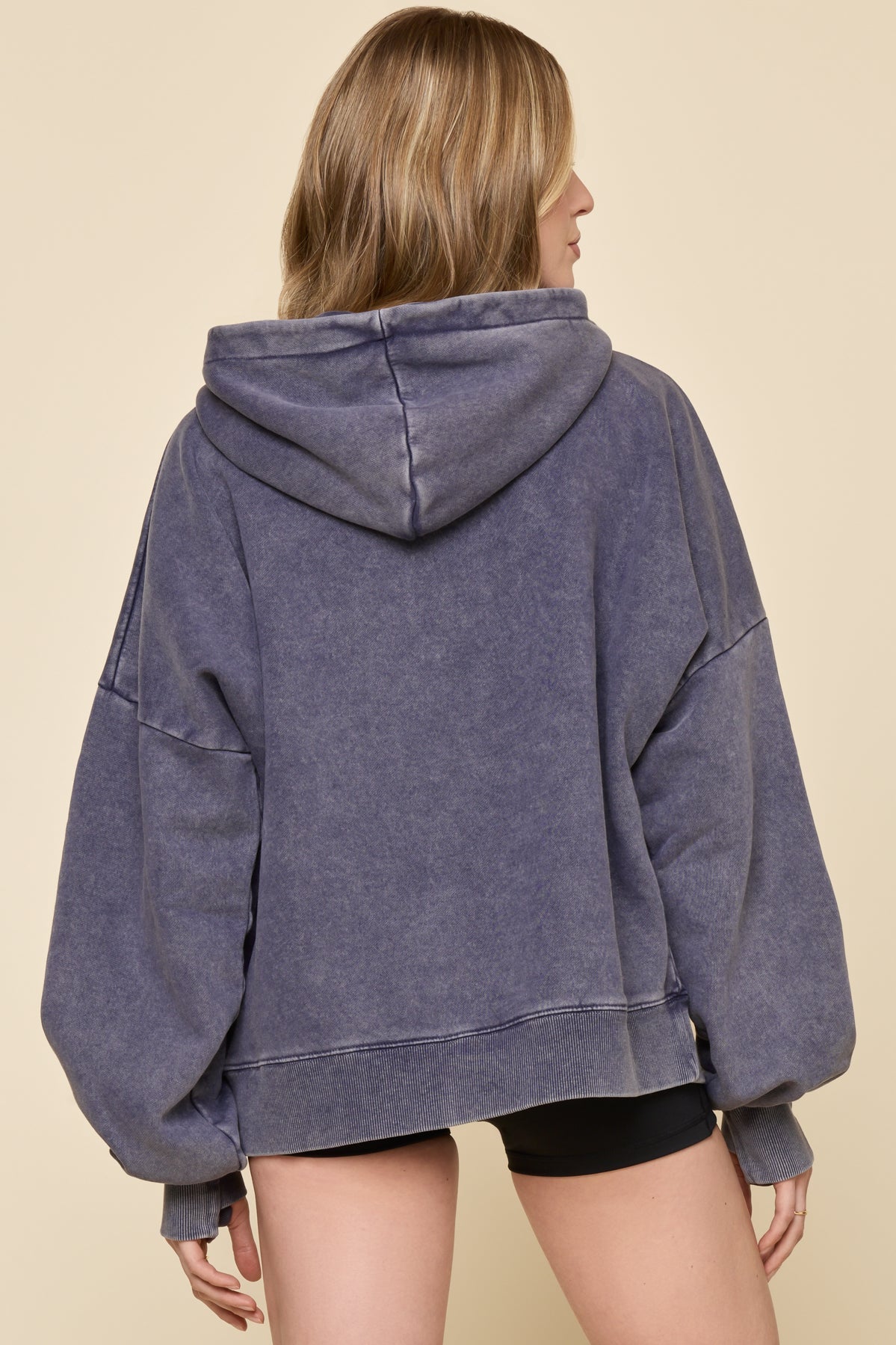 Boxy Boyfriend Hoodie - Vintage Navy