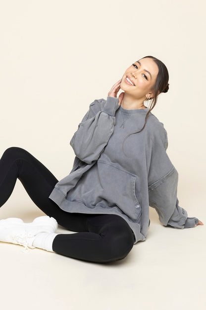 Boxy Crewneck - Vintage Grey