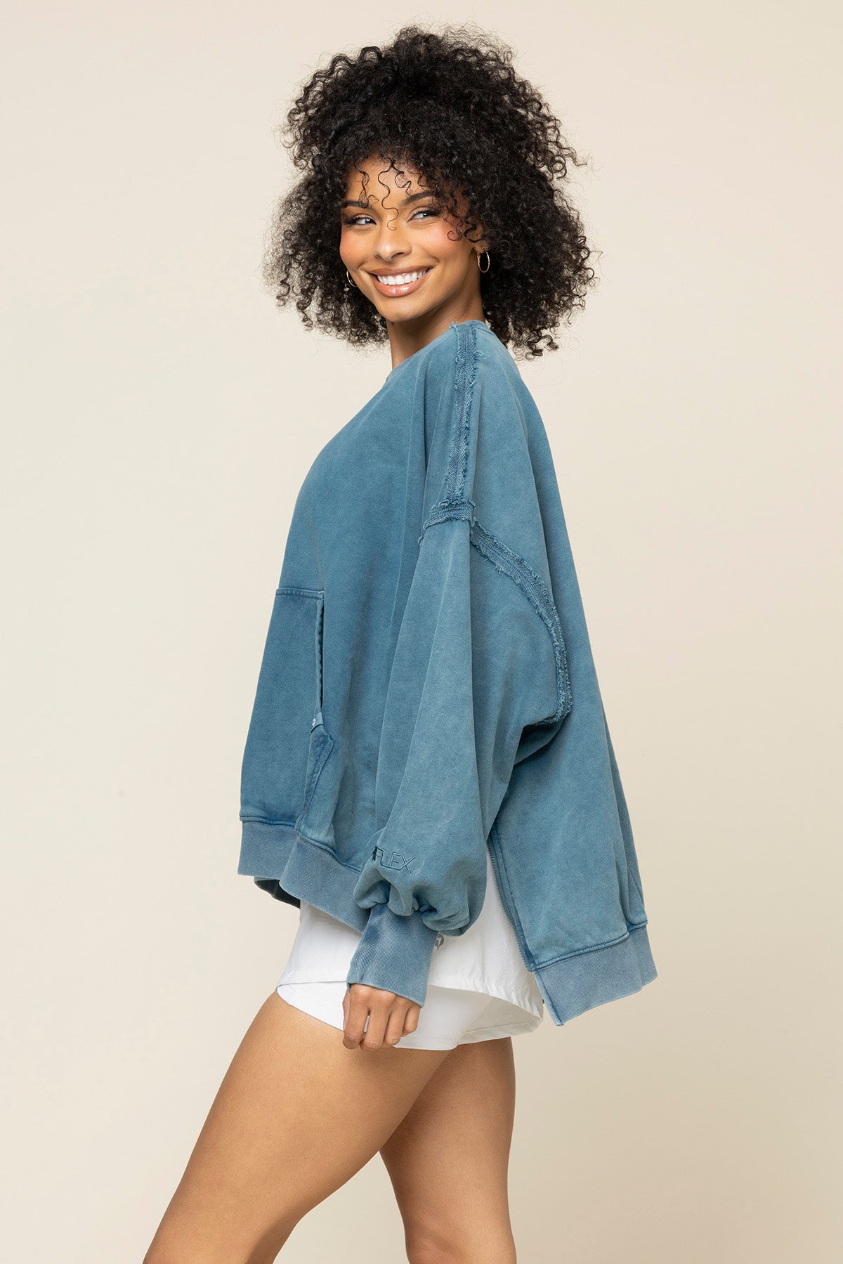 Boxy Crewneck - Vintage Teal