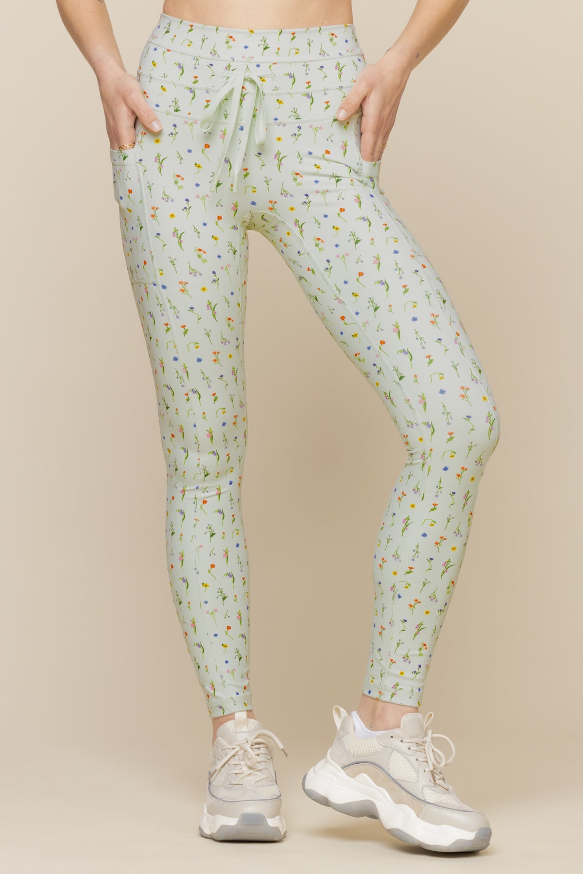 Cargo Legging with Pockets - Meadow