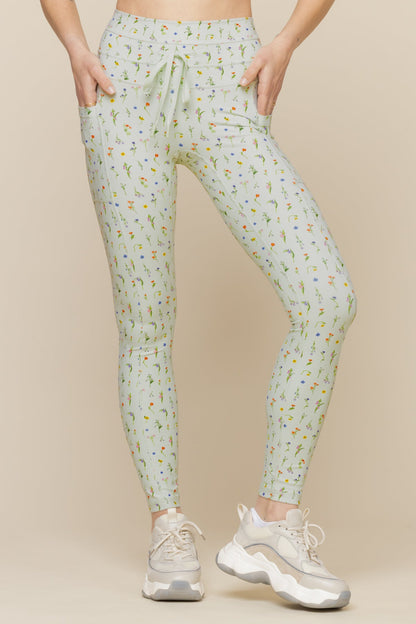 Cargo Legging with Pockets - Meadow