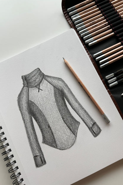 Chasing Pavements Mockneck Pullover - Black