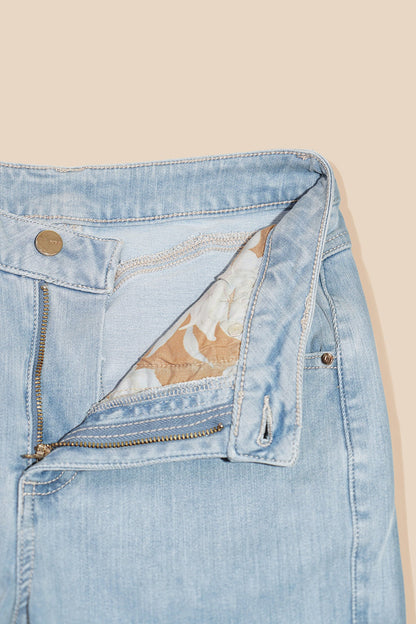Superstretch Straight Leg Jeans- Light Wash