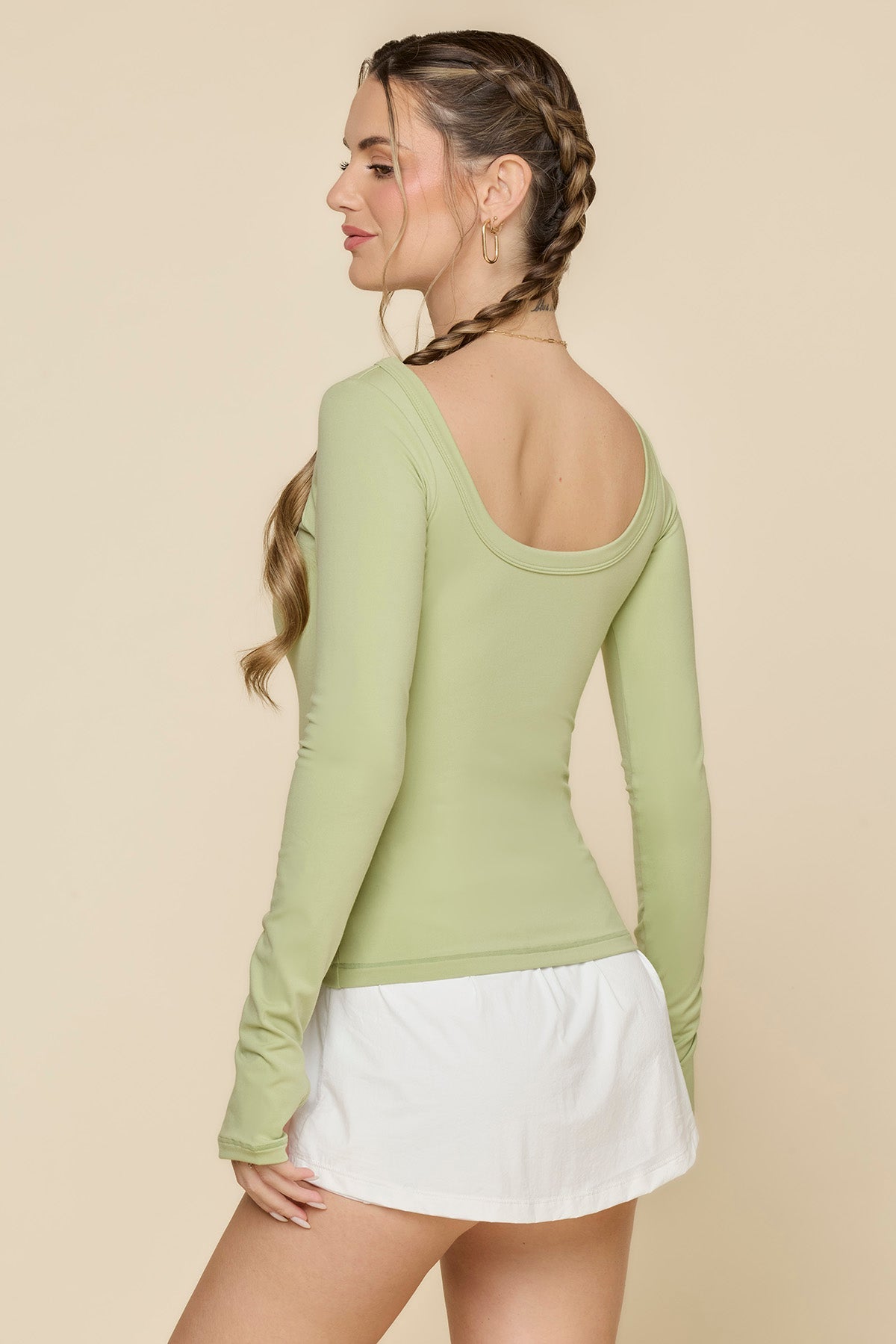 Your Favorite Reversible Long Sleeve Top - Pistachio