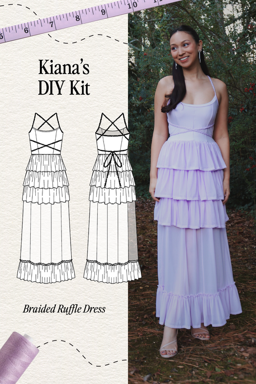 Braided Ruffle Dress by Kiana Bonollo - DIY Upcycle Kit