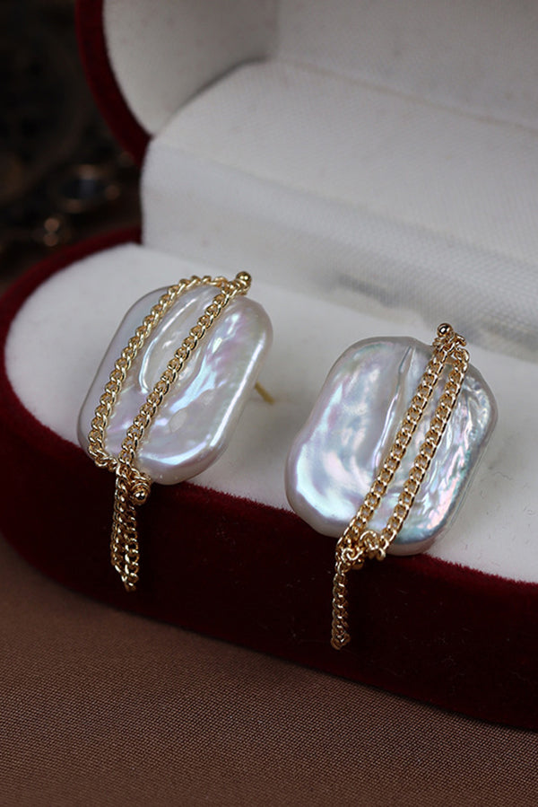 Pearl and Flower Earrings