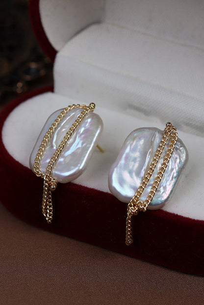 Pearl and Flower Earrings