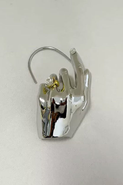 Gesture-shaped Clip-on Earrings