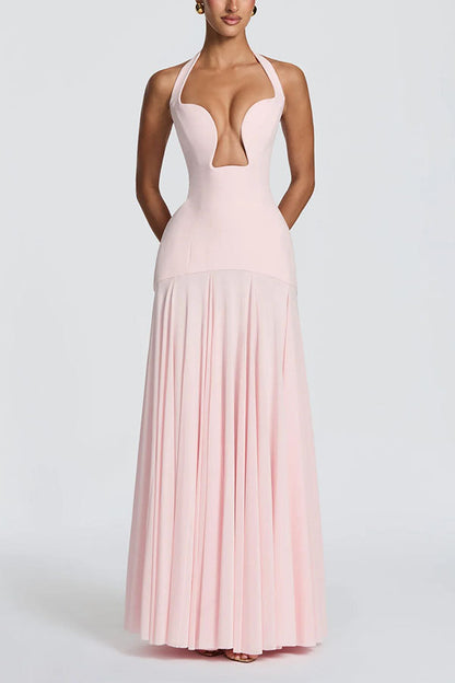 Seraphina Deep V Maxi Dress