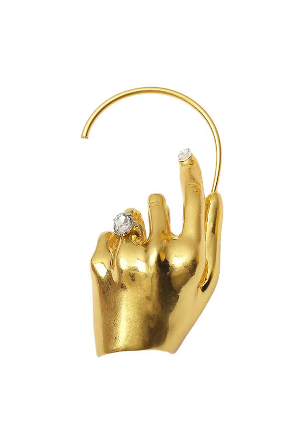 Gesture-shaped Clip-on Earrings