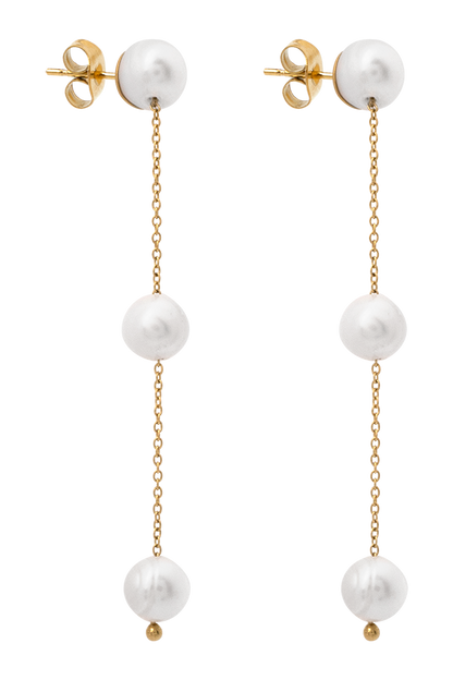 Pearl and Flower Earrings
