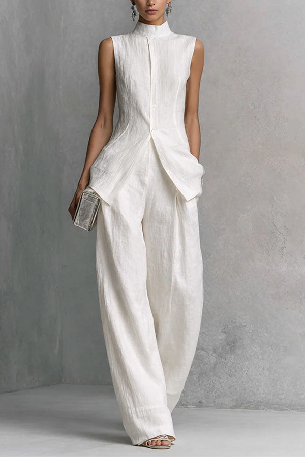 Soren Sleeveless Tailored Trouser Two-Piece Set