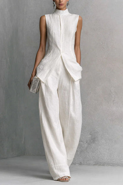 Soren Sleeveless Tailored Trouser Two-Piece Set